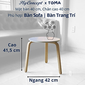 Bàn Sofa, Bàn trà đẹp, Bàn Ngồi Bệt - Plyconcept ToMa Table - Mặt bàn MDF dày 15 mm