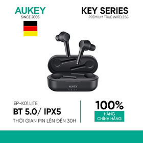 Tai Nghe AUKEY EP-K01 Lite Bass Booster, BT 5.0, Chống Nước IPX5, Pin Lên Tới 30H, Sạc Type C, Hỗ Trợ Nghe Độc Lập - Hàng Chính Hãng