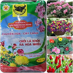 Mua Phân bón Đầu Trâu 1kg. Chuyên dùng cho hoa cây cảnh ( Chồi lá khỏe  ra hoa nhiều)
