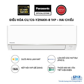 Máy lạnh-điều hòa Panasonic CU-CS-YZ9WKH-8 - Hai chiều - Inverter tiêu chuẩn - Hàng chính hãng - 1 HP
