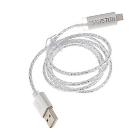 Nylon Braided LED Luminous Micro USB Fast Data Sync Charger Charging Cable