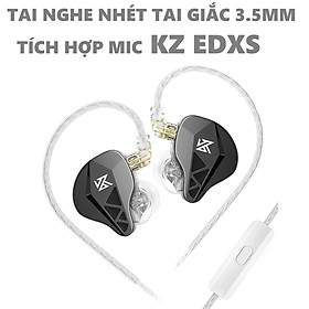 Tai nghe nhét tai giắc 3.5 tích hợp mic đàm thoại củ tai 3D Kz EDXS