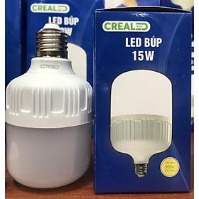 Led búp nhựa 15w thương hiệu CREALED ,tiết kiệm điện, bảo vệ mắt, tuổi thọ cao ,hàng chất lượng tốt,chip led bền