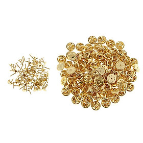 100Pcs Punk Studs Rivets DIY Garment Leather Craft Bag Accessories 11.5mm