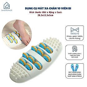 Dụng Cụ Massage Bàn Chân (10 BI)- Dụng Cụ Lăn Mát Xa Chân Thư Giãn Giảm Căng Thẳng Thúc Đẩy Lưu Thông Máu - HÀNG CHÍNH HÃNG MINIIN