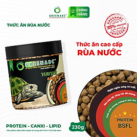 Thức ăn Rùa Nước GREENABC – Cung cấp dinh dưỡng tăng kích thước, mai cứng – Hộp 50g và 230g