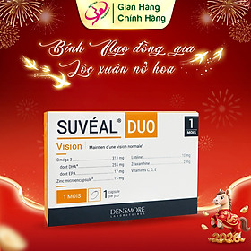Vitamin Bổ Mắt Cao Cấp Từ Pháp Suvéal Duo: Chống Tia Sáng Xanh, Giảm Tổn Thương Mắt Do Quá Trình Oxh Trong Học Tập, Làm Việc, Tuổi Tác, Phòng Ngừa Và Hỗ Trợ Điều Trị Đục Thủy Tinh Thể, Thoái Hóa Điểm Vàng 