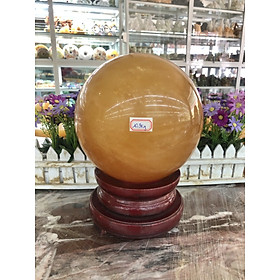 Mua Quả cầu phong thủy đá thạch anh vàng - Đường kính 19 5 cm