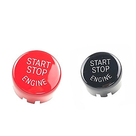 Car Engine Start Stop Button Cover for  F/G Chassis Series 25mm Red+Black