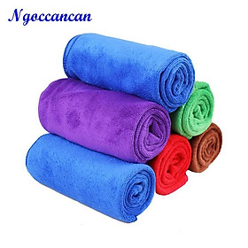 Khăn Lông Chuyên Dụng Lau Rửa Đánh Bóng Ô Tô Xe Hơi 40x60cm Siêu Thấm Hút Màu Ngẫu Nhiên