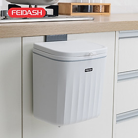 Mua Thùng Rác Treo Tủ Bếp Có Nắp Đậy Thông Minh  Thùng Rác Treo Tường Dán Tường Có Thanh Treo Cửa Tủ Bếp FEIDASH - Hàng Chính Hãng