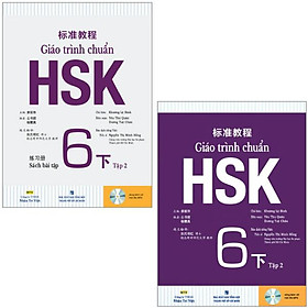 Combo sách giáo trình chuẩn hsk 6 tập 2 - sách bài học và bài tập