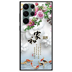 Ốp lưng dành cho Samsung Galaxy S22 - S22 Plus - S22 Ultra - mẫu Chim Cá Hoa Trắng