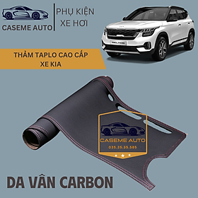 [KIA] Thảm Taplo 3 Lớp Dành Cho Các Xe Hãng KIA, Da Vân Carbon Cao Cấp - Hàng Chính Hãng