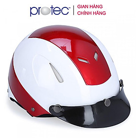 Nón Bảo Hiểm 1/2 Đầu Không Kính Protec Disco DLWF (Size L), Phối 2 Màu Thời Trang