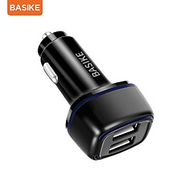 Mua Hàng chính hãng Bộ chuyển đổi sạc nhanh BASIKE UT67 đầu ra USB kép mini 5V/ 3.1A cho xe hơi