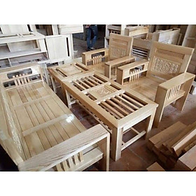 Mua Bộ ghế phòng khách làm bằng gỗ tự nhiên hoàn toàn