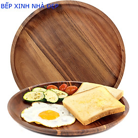 Mua KHAY  ĐĨA GỖ TRÀM TRÒN ĐƯỜNG KÍNH 28cm