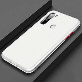 Ốp lưng cho Xiaomi Redmi Note 8 trong nhám viền màu