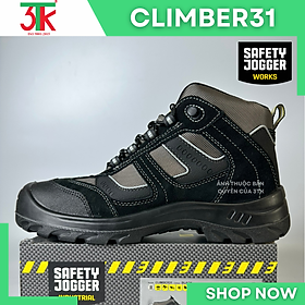 Giày Bảo Hộ Lao Động Climber31 S3 Da Cao Cấp chống đinh Chống Trơn Trượt, Chống Va Đập, Chống Tĩnh Điện trong Công Trình Xây Dựng