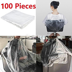 100x Disposable Hair Cutting Cape w/ Gift Gown Hair Cut Hairdresser Barber Capes