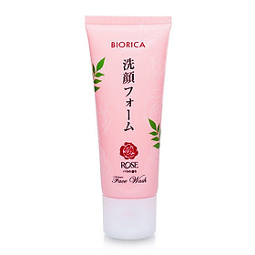 Sữa rửa mặt trắng da sạch nhờn Biorica rose Nhật bản ( 50g)
