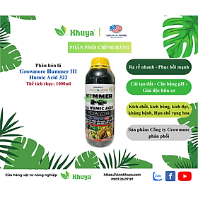 Phân bón lá Growmore Humer H1 Humic Acid 322 loại 1 Lít Phát Triển Thân, Chồi, Lá