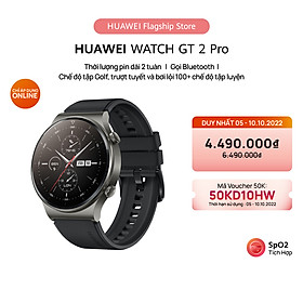 Đồng Hồ Thông Minh HUAWEI WATCH GT 2 Pro - Pin Liên Tục 2 Tuần - Sạc Không Dây - HUAWEI Share Onehop - Hơn 100 Chế Độ Tập Luyện - Hơn 200 Mặt Đồng Hồ Khác Nhau - Mặt Đồng Hồ Sap