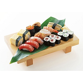 Mua  Sushi Sashimi  Thớt gỗ 25x15cm trang trí món ăn Nhật  khay gỗ trang trí decor nhà hàng