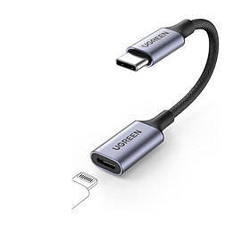 Ugreen UG70953US342TK 25CM Màu Xám Cáp chuyển đổi âm thanh USB Type-C sang cổng tai nghe Lightning Hỗ trợ Mic cho iPad Pro Air 5 MacBook - HÀNG CHÍNH HÃNG
