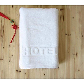 Mua Khăn tắm dệt logo khách sạn 70x140cm nặng 500gram siêu dầy siêu hút nước