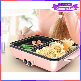 Mua Bếp Điện Vouller 2 Ngăn 2 Trong 1 Vừa Ăn Lẩu Vừa Ăn Nướng  Chống Dính Tiện Lợi 2-5 Người Ăn - Hàng Chính Hãng