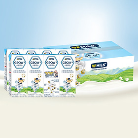 Sữa Tiệt Trùng VPMilk Grow+ Ít Đường 180ml thùng 48 hộp