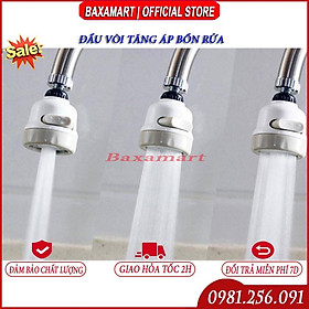 Mua Đầu Vòi Xịt Rửa Tăng Áp 3 Chế Độ Bồn Rửa Xoay 360 Độ Tiện Lợi
