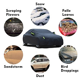 Bạt phủ ô tô Hyundai Tucson thương hiệu Macsim sử dụng trong nhà và ngoài trời chất liệu Polyester - màu đen