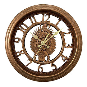 Retro Clock Battery Operated Wall Art for Wall Hanging Kitchen