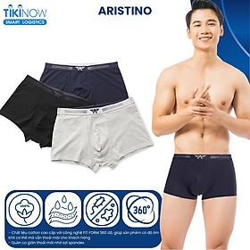 Quần lót nam ARISTINO dáng boxer, quần sịp đùi nam chất liệu Cotton Oganic mềm mại, thấm hút và khử mùi vượt trội - ABX056