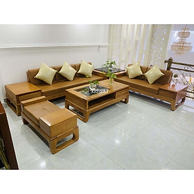 Mua Bộ sofa 2 văng gỗ gõ đỏ
