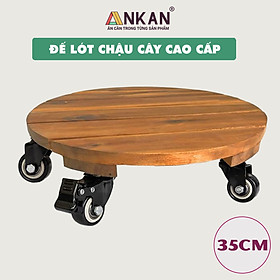 Đế Lót Chậu Cây Có Bánh Xe ANKAN - Lắp Ráp Theo Ý Khách Hàng Chọn Kích Thước Đế Và Tải Trọng Của Đế - Hàng Chính Hãng