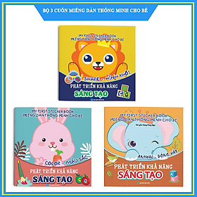 Combo 3 cuốn: Miếng dán Thông minh cho bé - My First Sticker Book