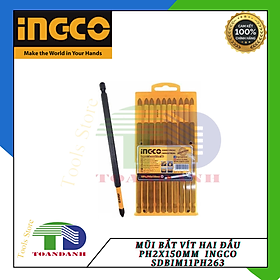 Mua Mũi bắt vít hai đầu  PH2x150mm (có  nam châm hít) ingco SDBIM11PH263