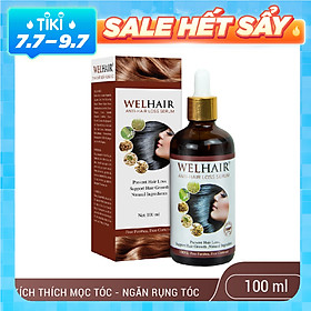 Serum Kích Thích Mọc Tóc Ngăn Rụng Tóc Phục Hồi Tóc Hư Tổn Welhair 100ml