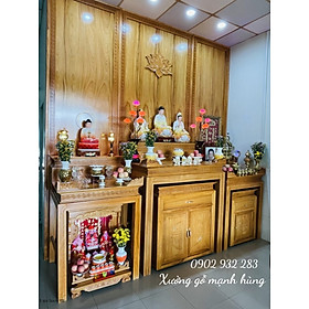 Mua Bộ 3 bàn tủ thờ gỗ gõ đỏ