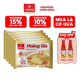 Thùng 18 gói Bánh Đa Cá HOÀNG GIA VIFON 130gr/gói