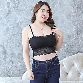 Áo Bra Ren Cup Ngực Áo Ống Bigsize 50-85Kg