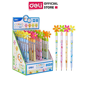 Bút chì khúc 2B Deli - kèm quạt - 1 chiếc - CC091 - Nhà sách Chi