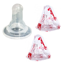 Set 3 núm vú mềm pigeon cổ hẹp