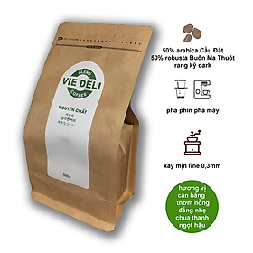 Cà phê bột Blend Viedeli, túi 500g