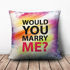 Gối Vuông Would You Marry Me GVCP011 (36 x 36 cm)