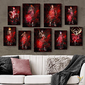 Mua Bộ tranh canvas  tranh treo tường chủ đề FORMEX AKATSUKI ANIME NARUTO - ERGOHOME
